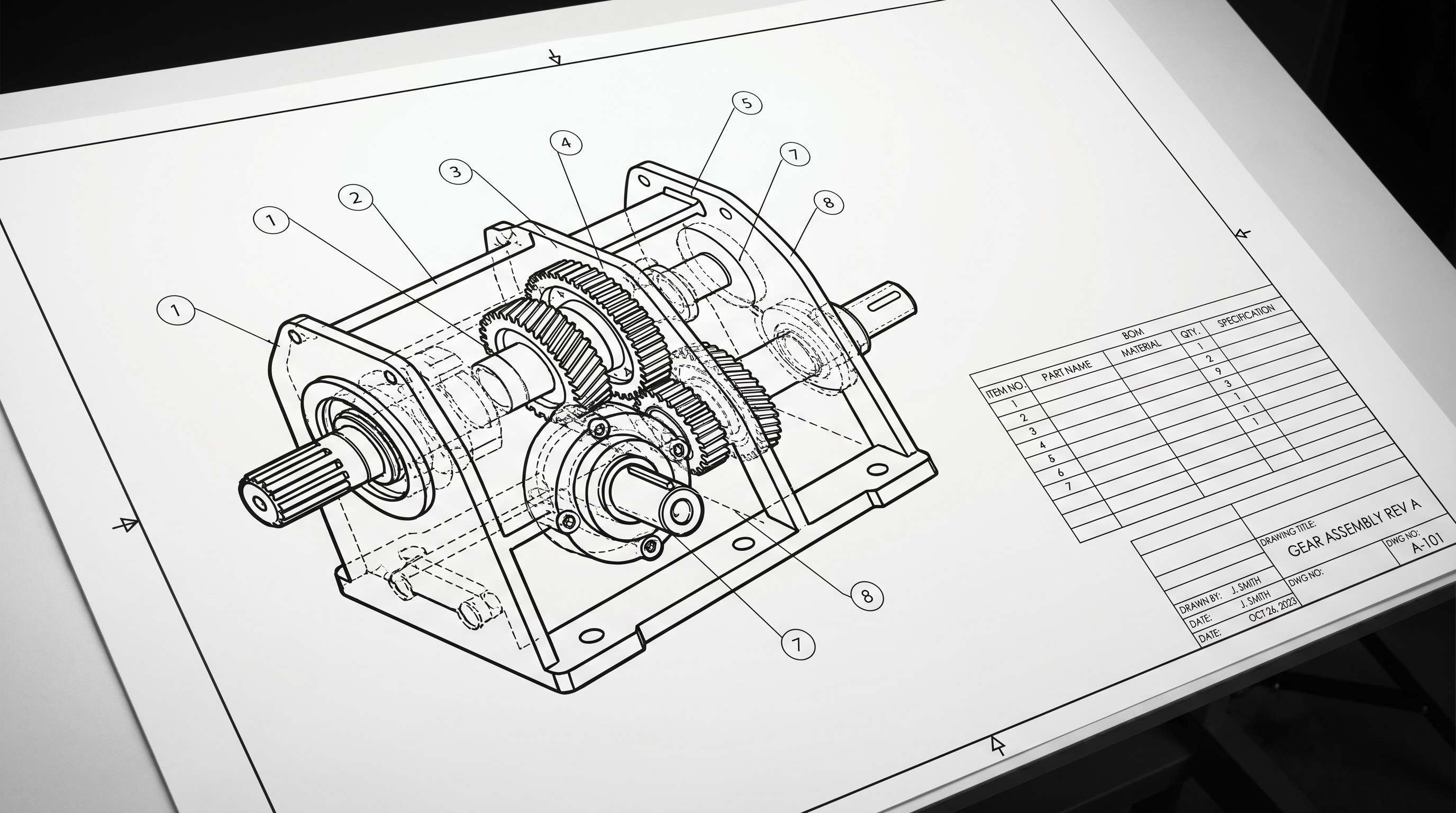 BOM extraction helper — tabular output from assembly drawings
