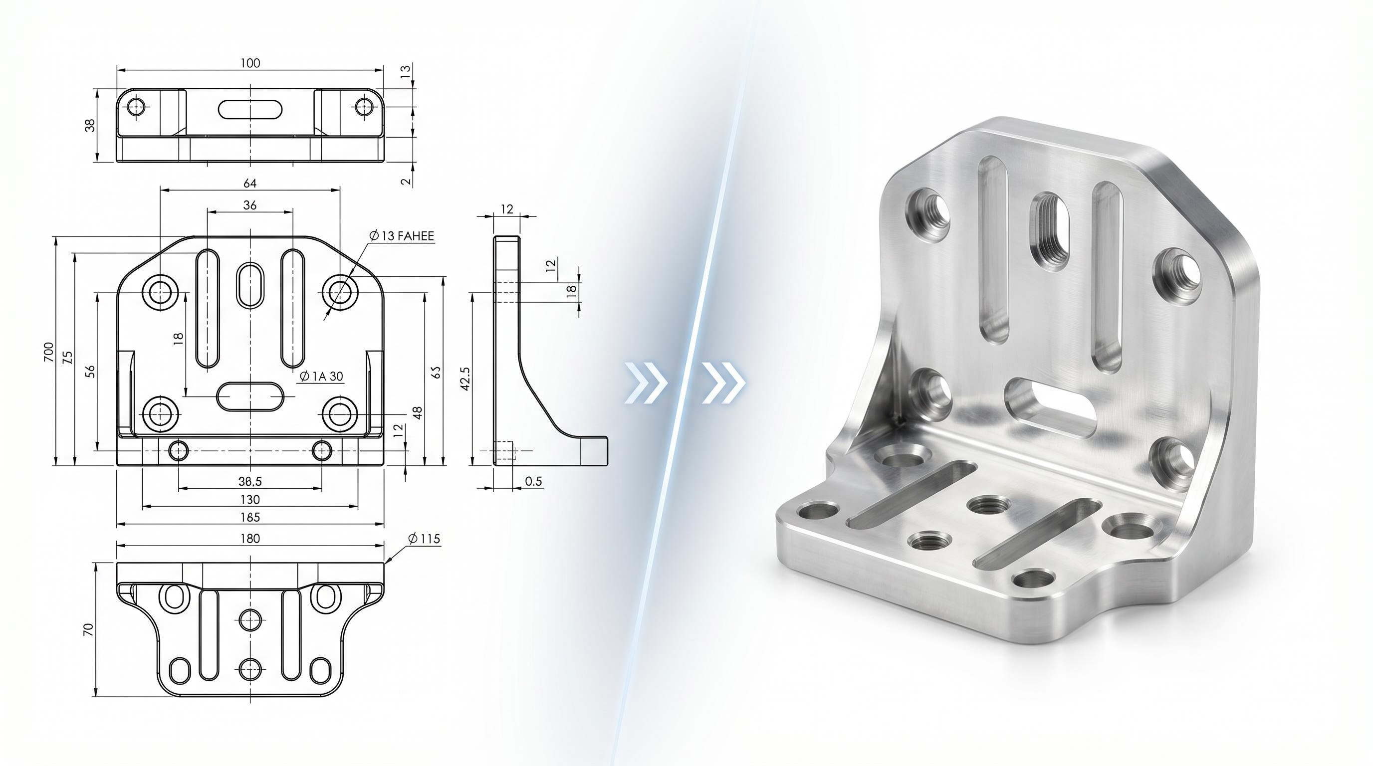 Rendering-oriented workflow — drawing or CAD context to still image
